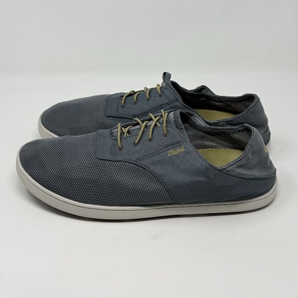 OluKai Nohea Moku Shoes Mens 11.5 Gray Casual Slip On Comfort Preppy Sneakers main image 6